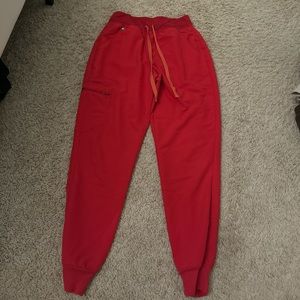FIGS red joggers